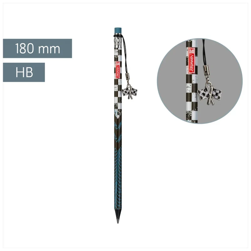 BRUNNEN Bleistift HB Fast Wheels, 180 mm, zufälliges Design