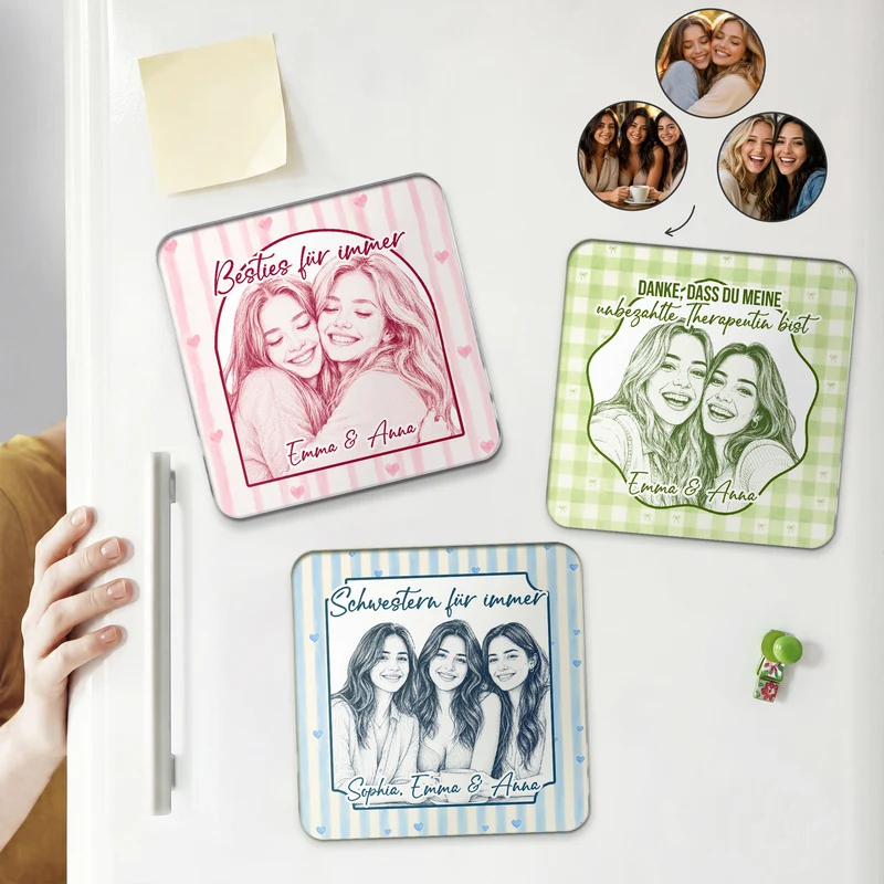 Für Dich Würde Ich Jeder Bitch Direkt In Den Hals Boxen - Personalisierte Geschenke Beste Freundin | Acryl Magnet