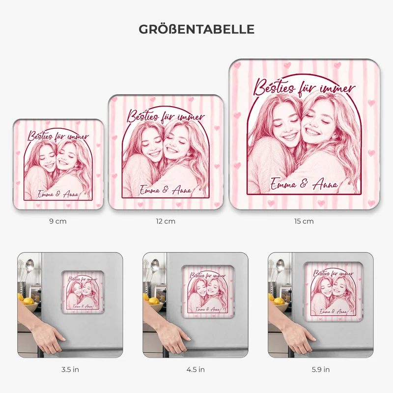 Für Dich Würde Ich Jeder Bitch Direkt In Den Hals Boxen - Personalisierte Geschenke Beste Freundin | Acryl Magnet