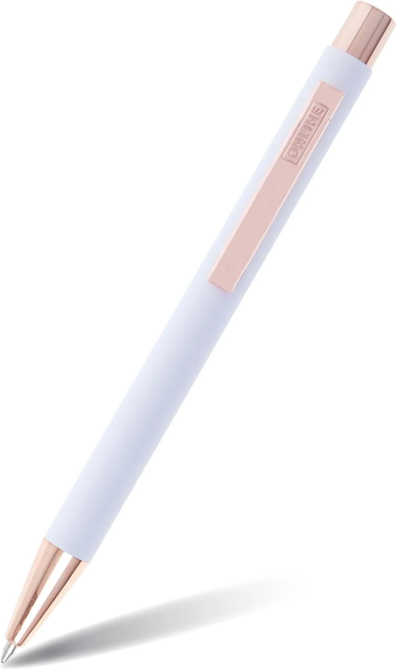 ONLINE Kugelschreiber Soft Metal White Rose | Aluminium