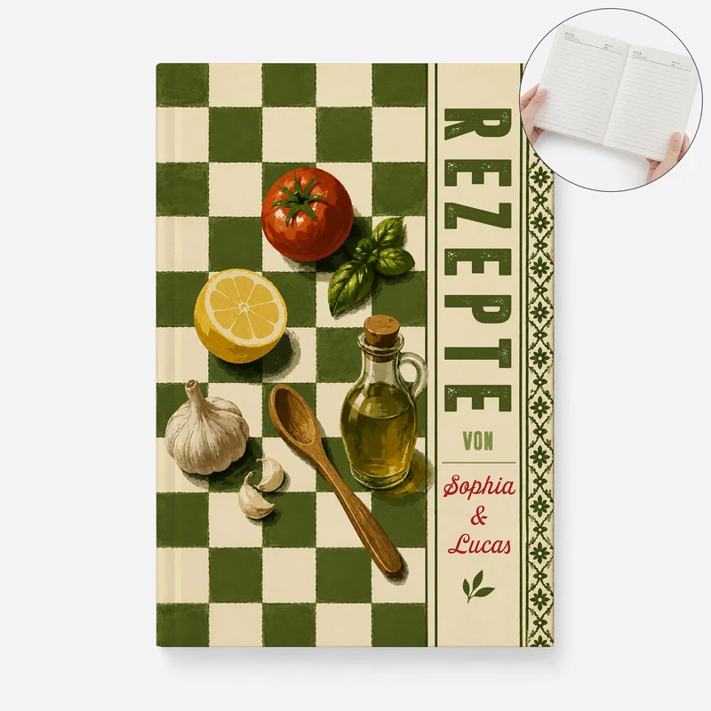 Kochrezept - Personalisiertes Notizbuch A5