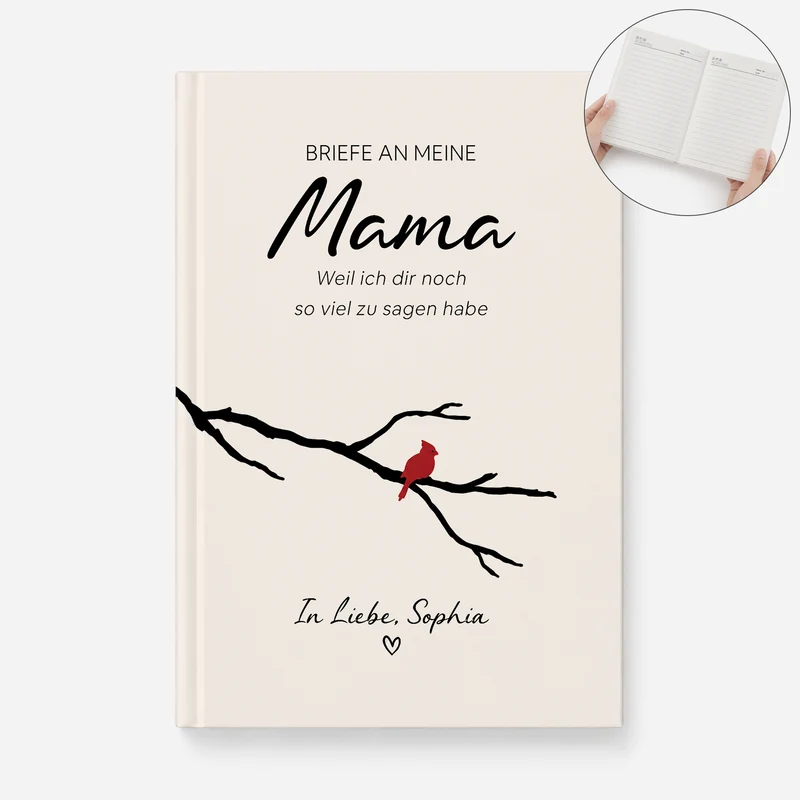 Weil Ich Dir Noch So Viel Zu Sagen Habe - Personalisierte Trauergeschenke | Notizbuch A5