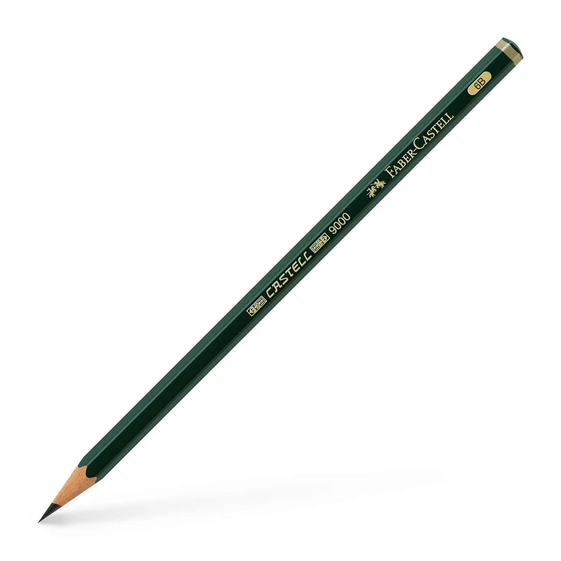 Faber-Castell Castell 9000 Bleistift 6B – Künstlerqualität