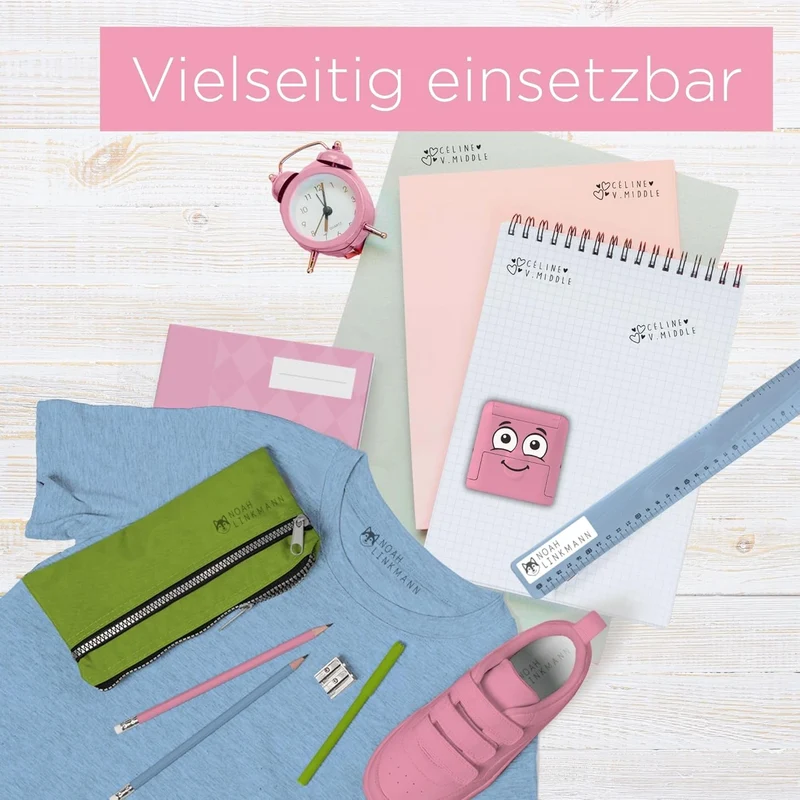 COLOP MARKY Markier-Set rosa – Namens-Stempel für Kinder