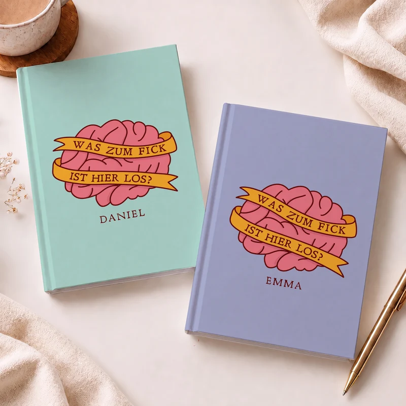 Was Zum Fick Ist Hier Los - Personalisierte Geschenke Lustig | Notizbuch A5
