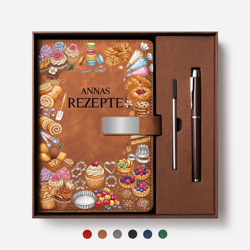 Kochbuch - Personalisiertes Geschenk | Notizbuch Mit Stift