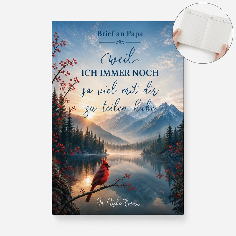 Weil Ich Immer Noch So Viel Mit Dir Zu Teilen Habe - Personalisierte Trauergeschenke | Notizbuch A5 Mama Papa