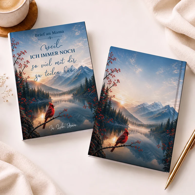Weil Ich Immer Noch So Viel Mit Dir Zu Teilen Habe - Personalisierte Trauergeschenke | Notizbuch A5 Mama Papa