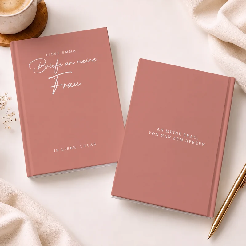 An Meinen Herzensmensch - Personalisierte Hochzeitsgeschenke | Notizbuch A5 Paar Ehemann Ehefrau