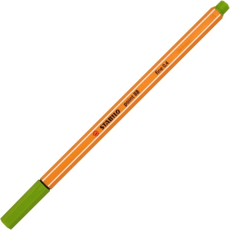 STABILO point 88 Fineliner - Apfelgrün | Präzise Linienführung für Profis