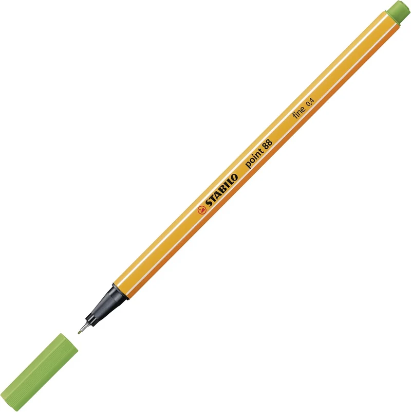 STABILO point 88 Fineliner - Neongrün - Präzise 0,4mm Spitze