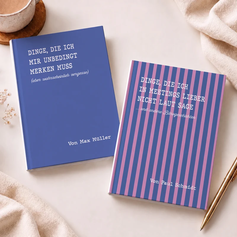 Lustige Bürosprüche - Personalisiertes Geschenk | Notizbuch A5 Arbeitskollegen