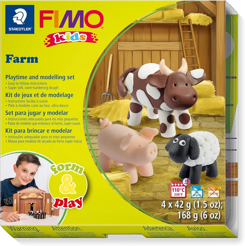 FIMO Kids Form & Play Farm - Kreatives Modellierset