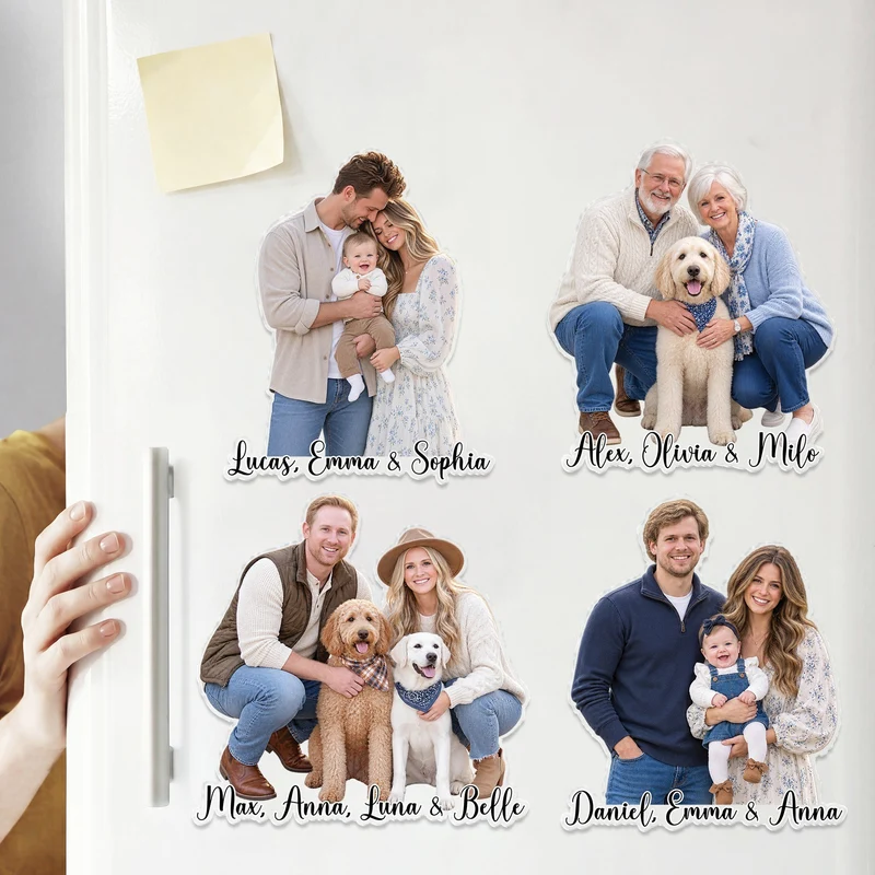 Familienfoto - Personalisiertes Geschenk | Acryl Magnet