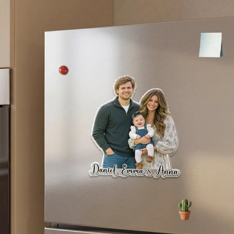 Familienfoto - Personalisiertes Geschenk | Acryl Magnet