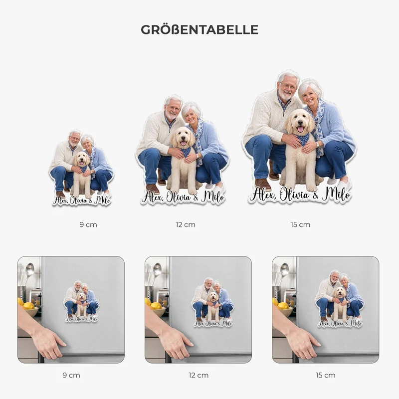Familienfoto - Personalisiertes Geschenk | Acryl Magnet