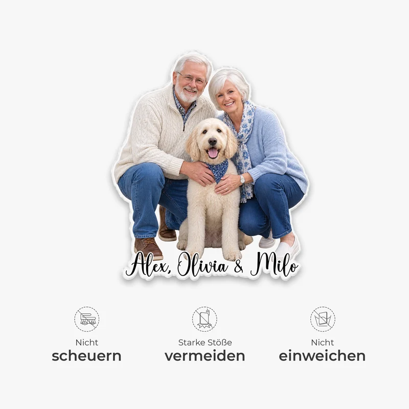 Familienfoto - Personalisiertes Geschenk | Acryl Magnet