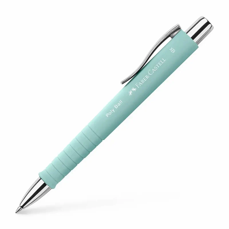 FABER-CASTELL Kugelschreiber Poly Ball View XB - Caribic Blue - Premium Schreibgerät