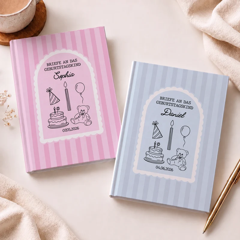 Briefe An Das Geburtstagskind - Personalisierte Geburtstagsgeschenke | Notizbuch A5