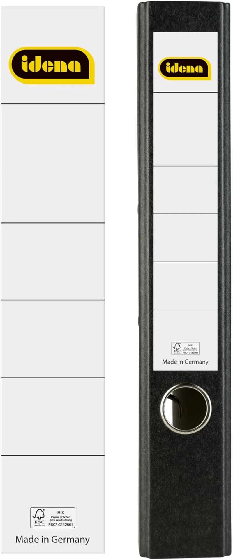 Idena Ordner-Rückenschilder Weiß 5cm - 10 Stück