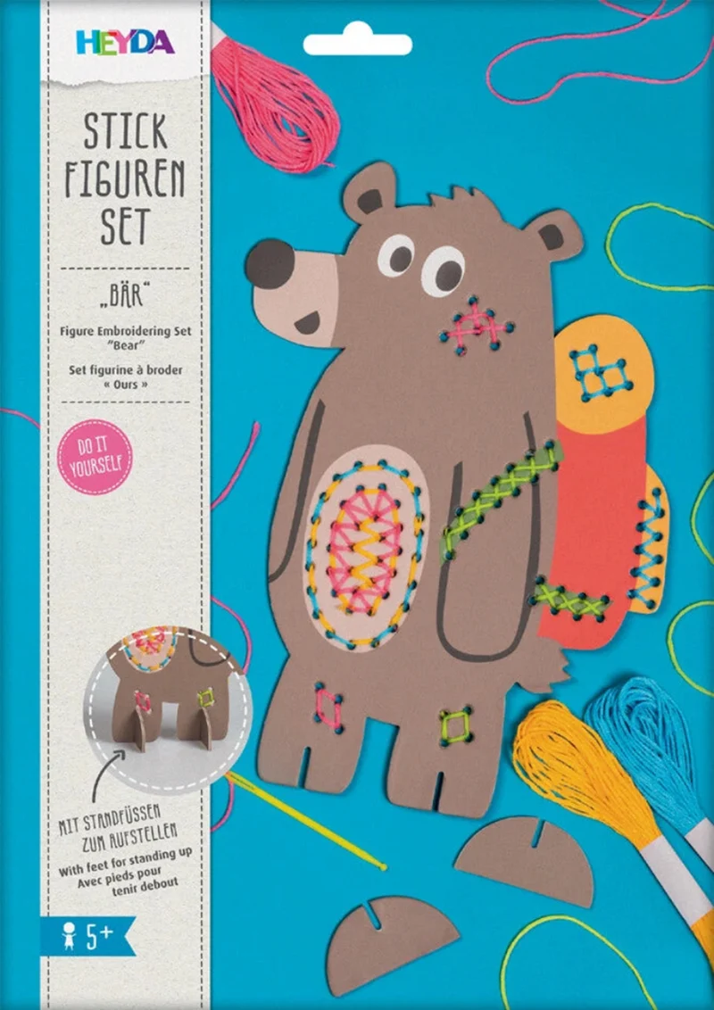 StickSet Bär - Kreatives Bastelset für Kinder