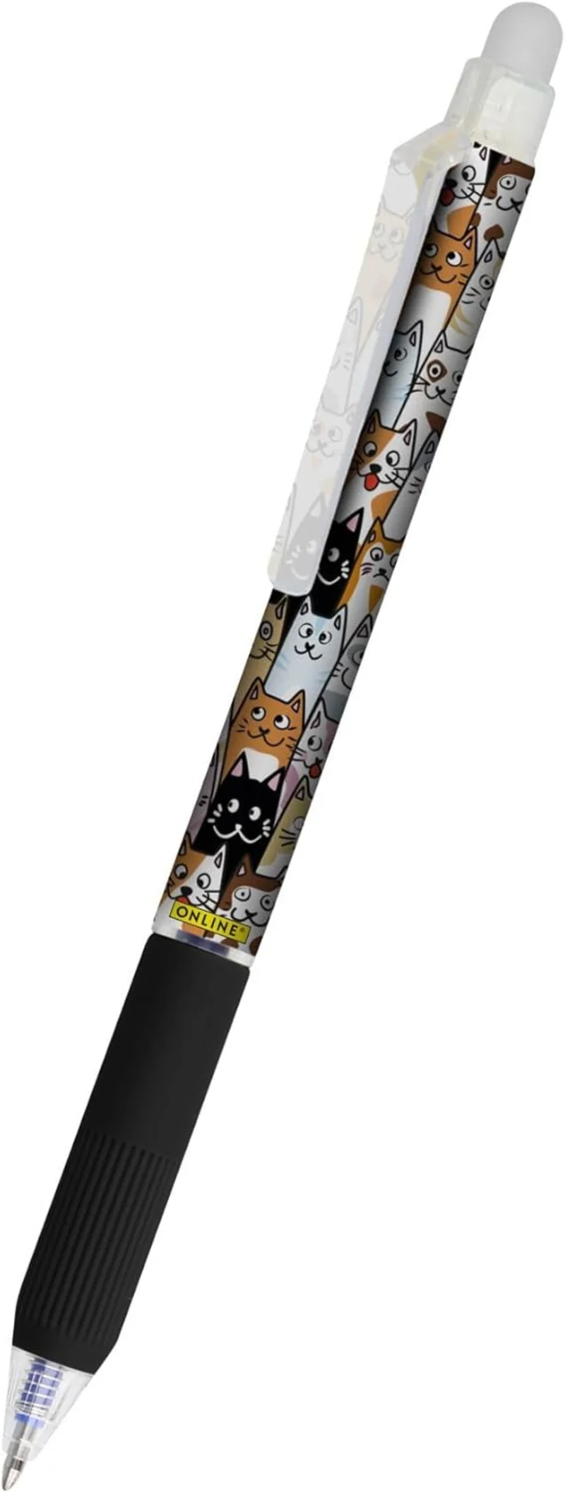 ONLINE magiXX Radierbarer Tintenroller Katzen - Blau, Medium