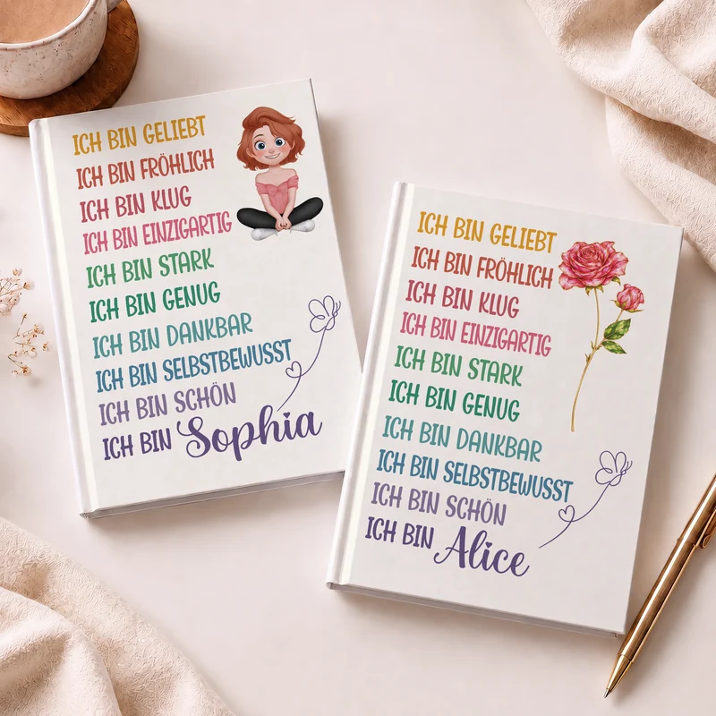 Ich Bin - Personalisierte Geschenke Frauen | Notizbuch A5