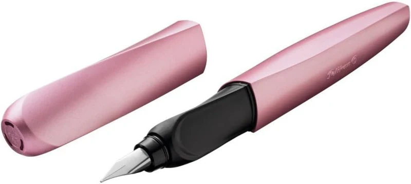 Pelikan Twist Füllfederhalter M - Girly Rose Edition mit Edelstahlfeder