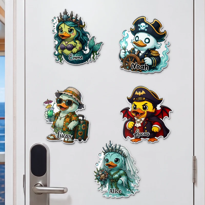 Quietscheentchen Halloween - Personalisiertes Geschenk | Acryl Magnet