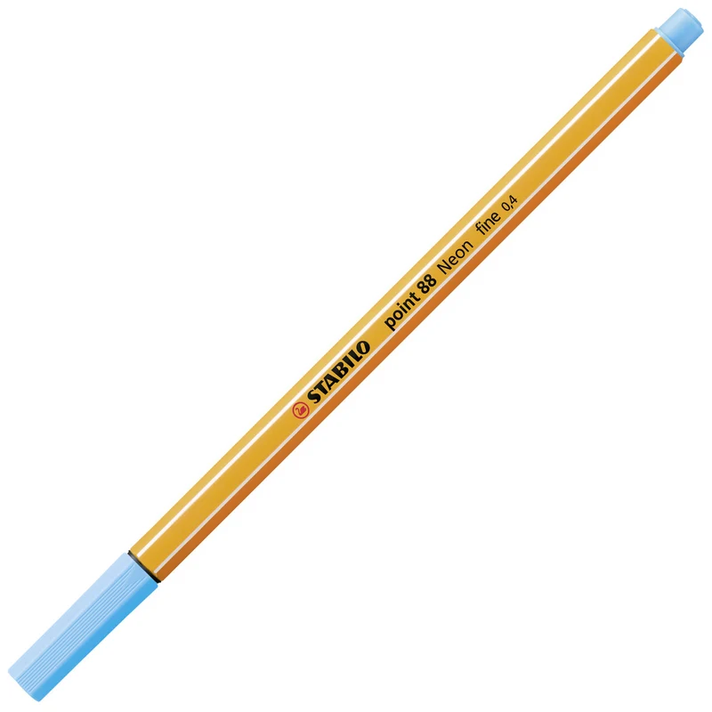 STABILO point 88 Fineliner - Präzise 0,4mm Spitze in Neonblau