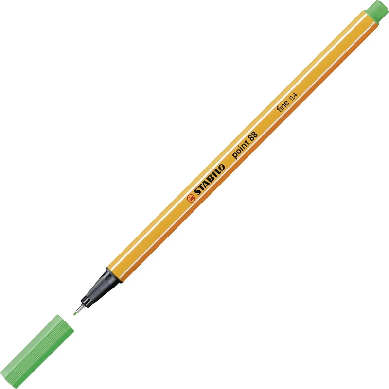STABILO point 88 Fineliner - Smaragdgrün hell - Präzision trifft Komfort