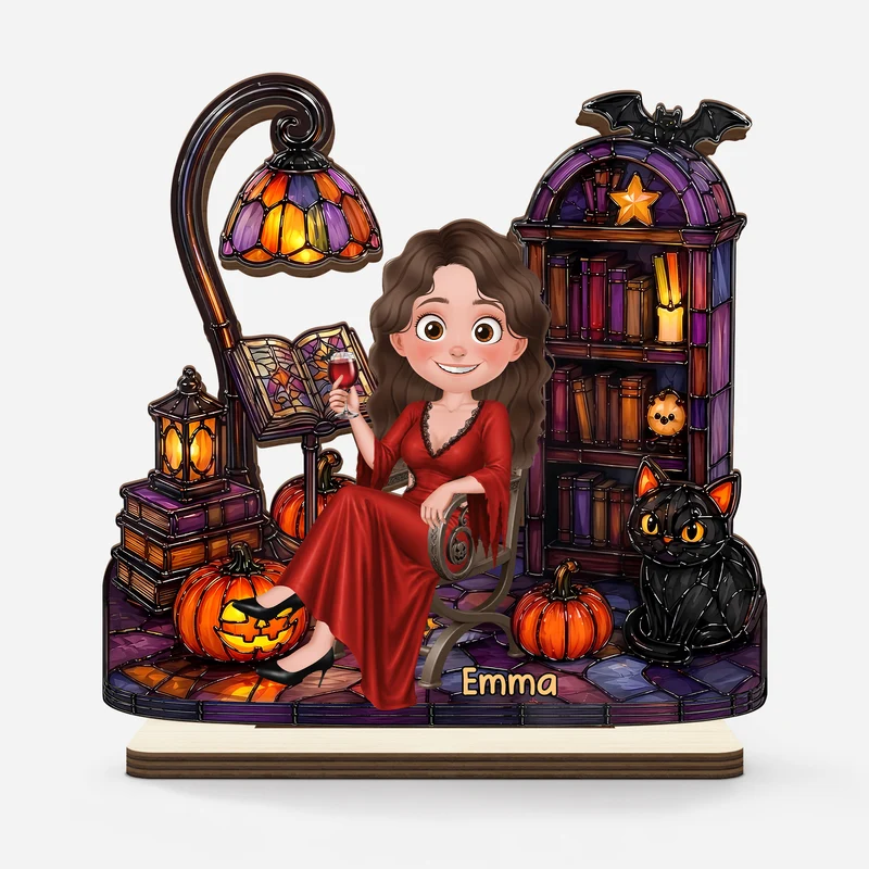 Halloween - Personalisiertes Geschenk | Holzaufsteller Mit Standfuß Frauen Männer