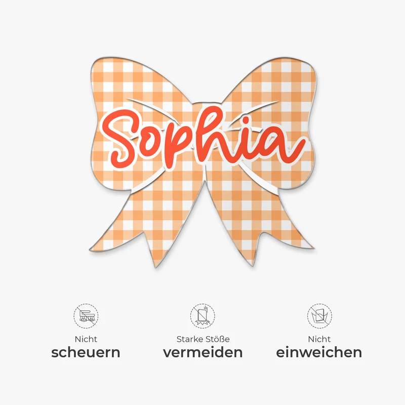 Name - Personalisiertes Geschenk | Acryl Magnet Gingham