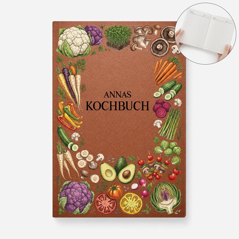 Kochbuch - Personalisiertes Geschenk | Notizbuch A5
