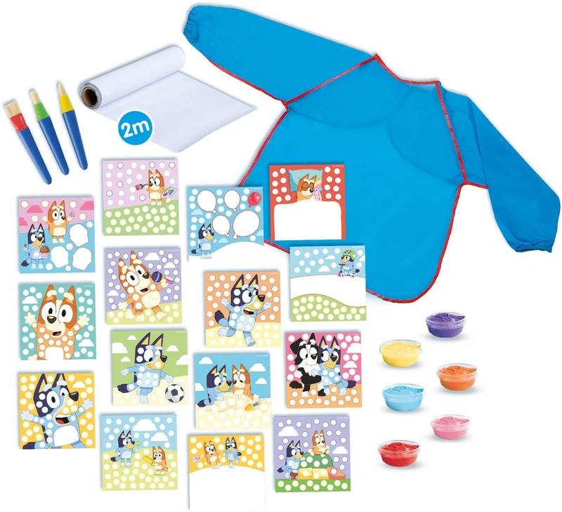 Bluey Fingerfarben Mega-Set - Kreative Malfreude für Kinder