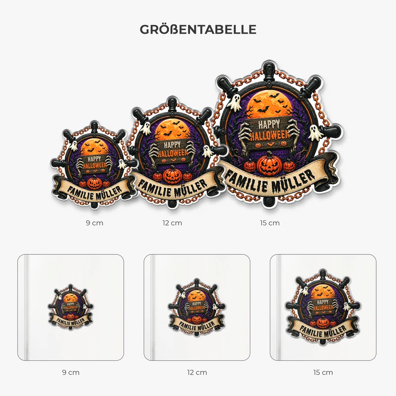 Happy Halloween - Personalisiertes Geschenk | Acryl Magnet