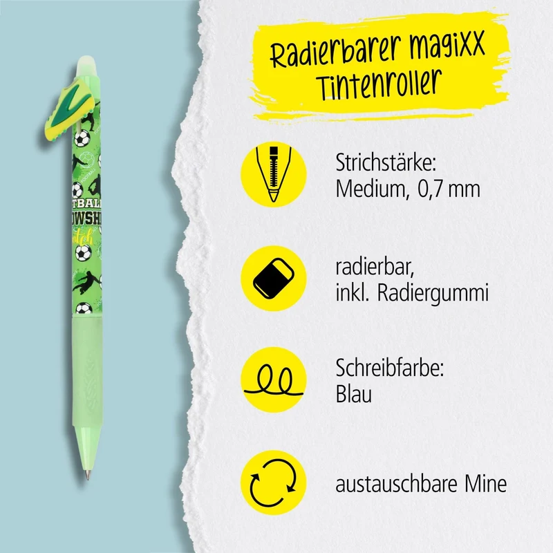 ONLINE Tintenroller Magixx Fun Peace Sign - radierbar, blau