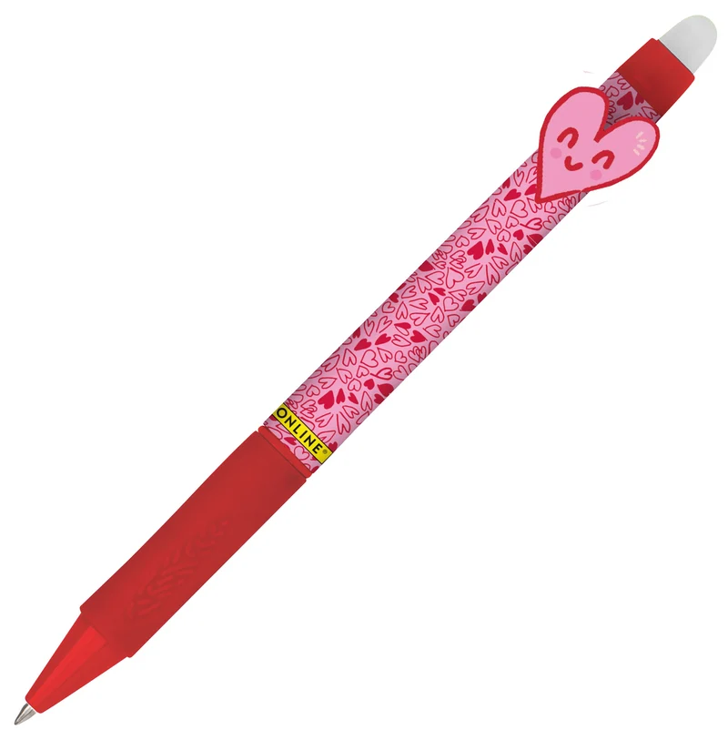 ONLINE Tintenroller magiXX Fun Happy Heart rosa radierbar 0,7mm