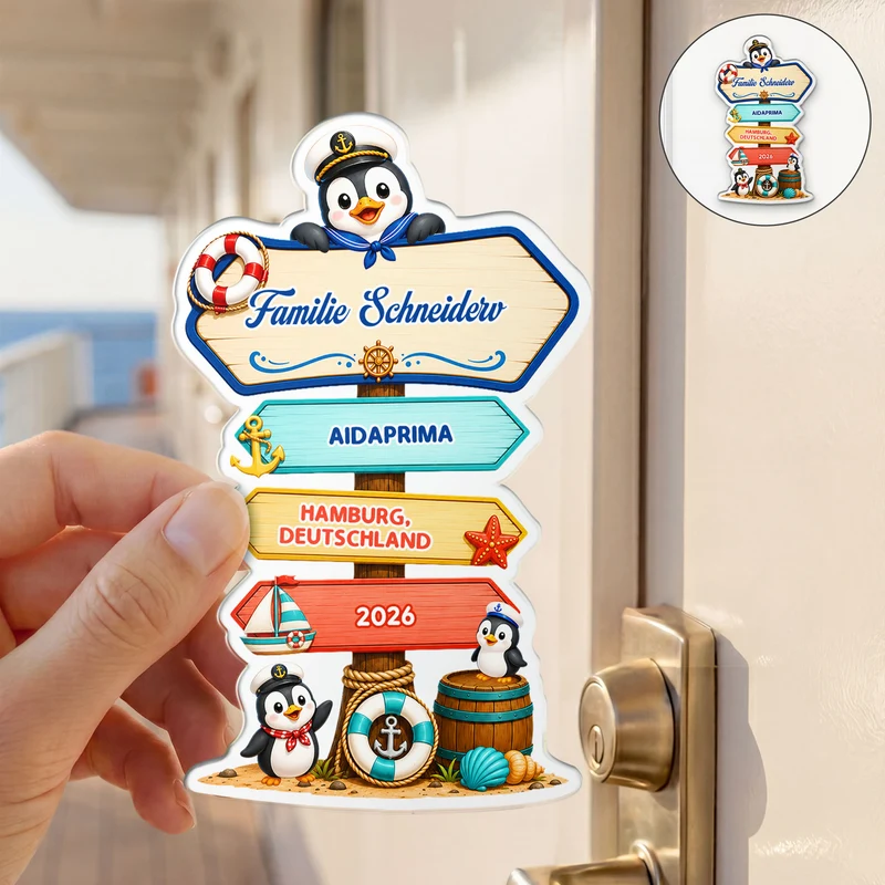 Reise - Personalisiertes Geschenk | Acryl Magnet