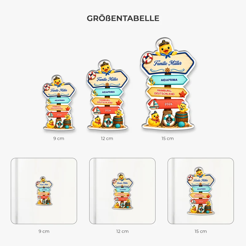 Reise - Personalisiertes Geschenk | Acryl Magnet