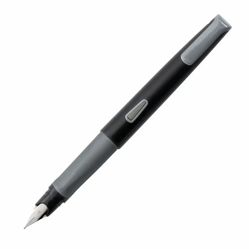 EBERHARD FABER Füller Set NXT M mit Tintenlöscher - Schwarz/Grau für Links- und Rechtshänder - 4 Teile