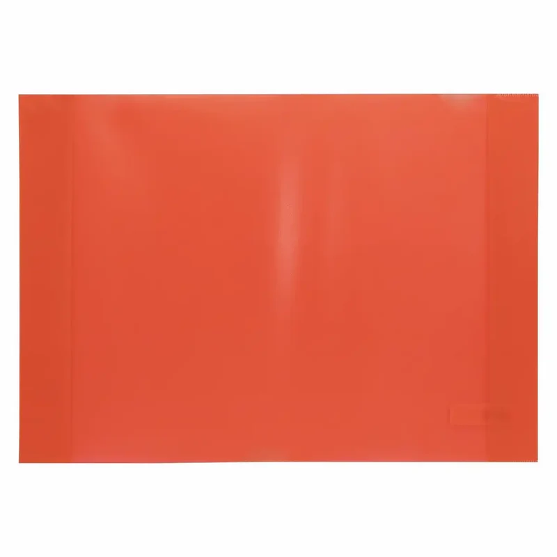 Idena Heftschoner Kunststoff 120 µm transparent rot DIN A4