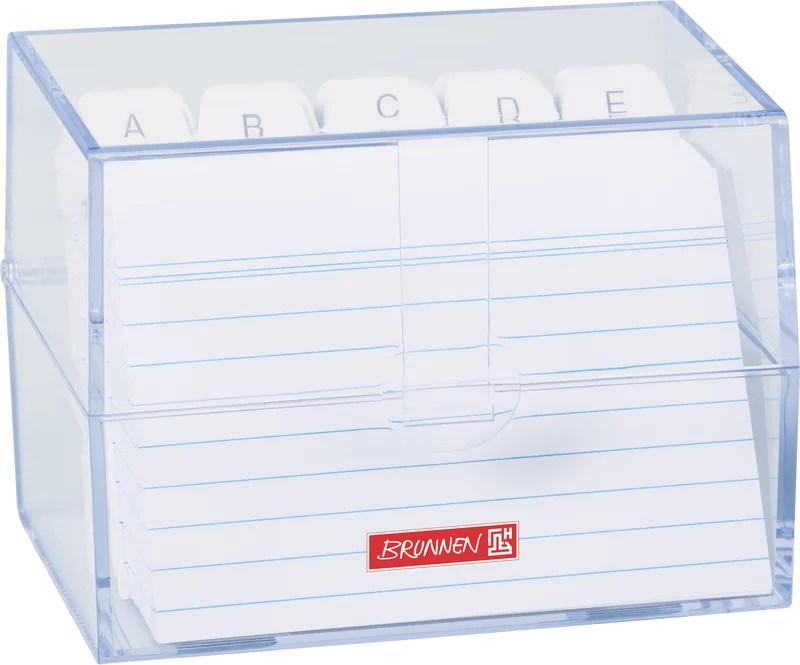 Karteibox A7 Transparent - Perfekte Organisation für 200 Karteikarten