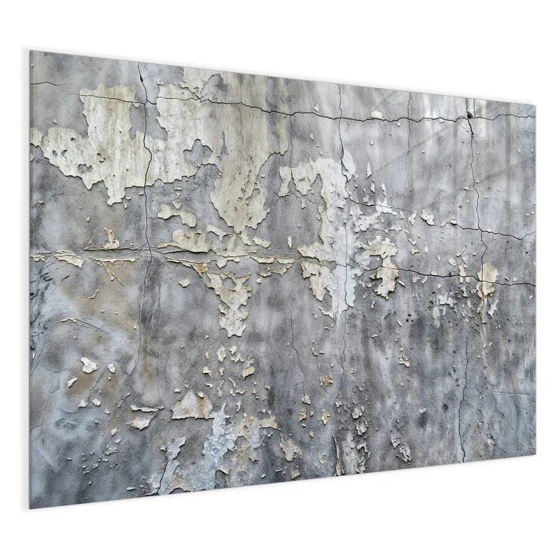 Glas Magnettafel - Abblätternde Wand