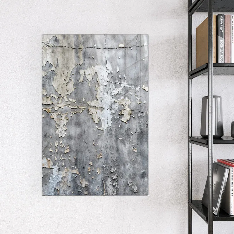 Glas Magnettafel - Abblätternde Wand