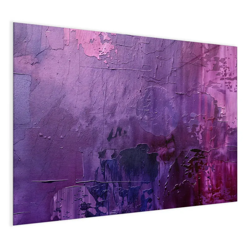 Glas Magnettafel - Violette Farbschichten