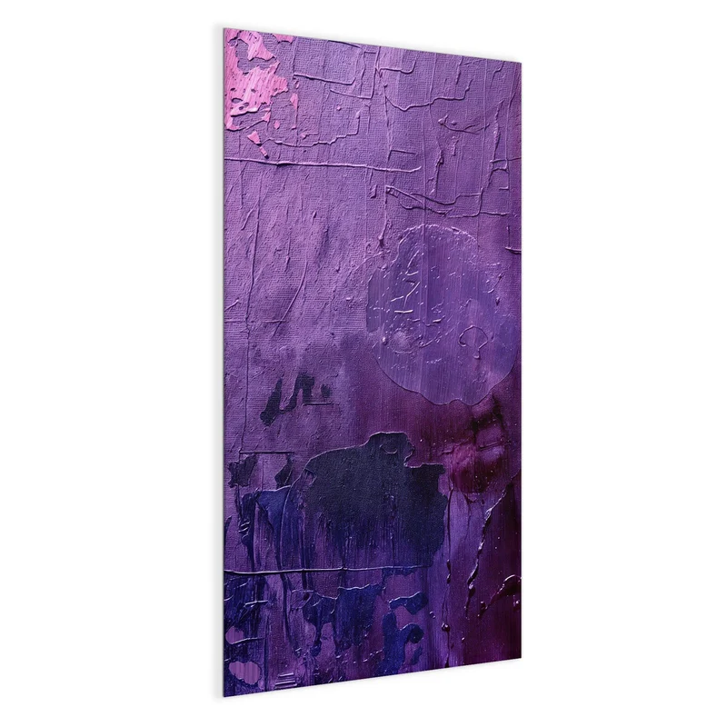 Glas Magnettafel - Violette Farbschichten