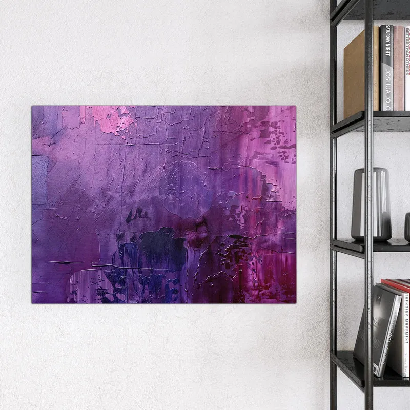 Glas Magnettafel - Violette Farbschichten
