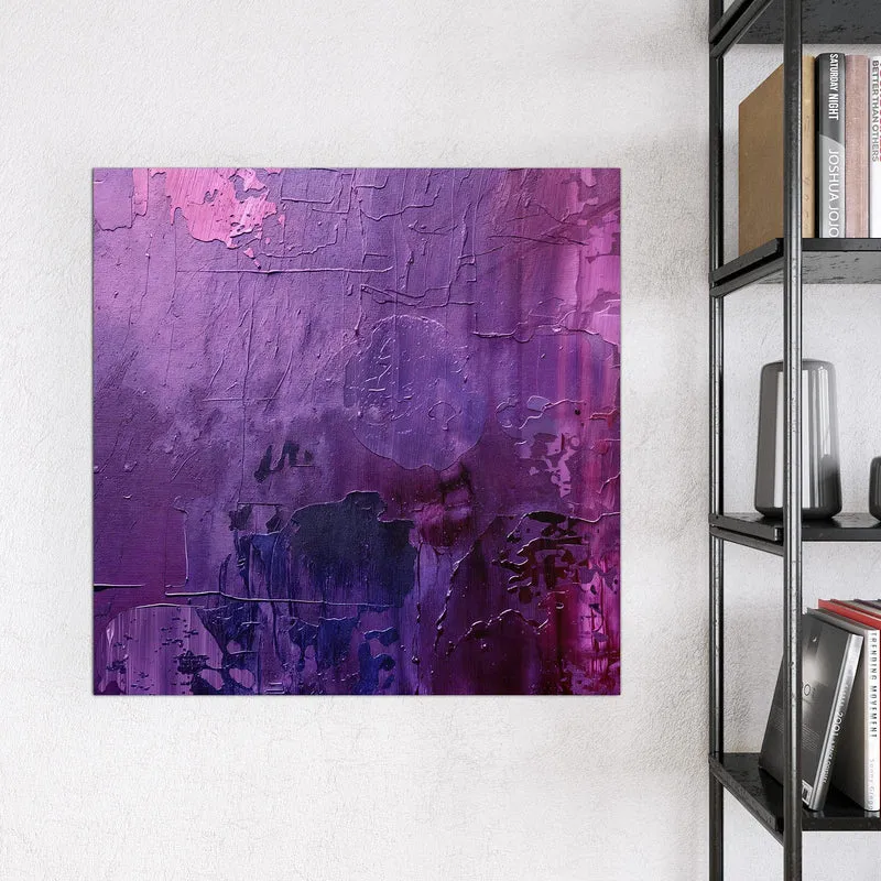 Glas Magnettafel - Violette Farbschichten