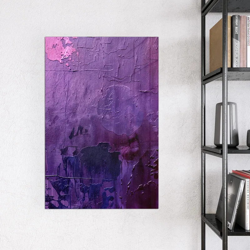 Glas Magnettafel - Violette Farbschichten